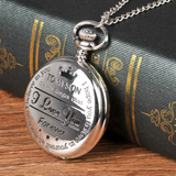 "To My Son" Silver Pocket Watch