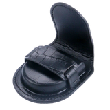 Black Vintage Bounded Leather Pouch