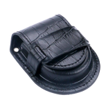 Black Vintage Bounded Leather Pouch