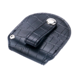 Black Vintage Bounded Leather Pouch