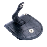 Black Vintage Bounded Leather Pouch