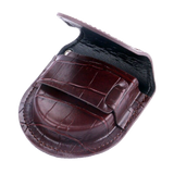 Brown Vintage Bonded Leather Pouch