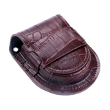 Brown Vintage Bonded Leather Pouch