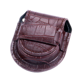 Brown Vintage Bonded Leather Pouch