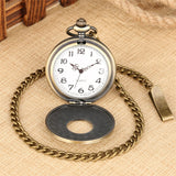 Bronze Analog Quartz Demi Pocket Watch