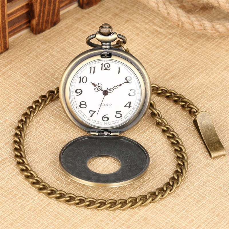 Bronze Analog Quartz Demi Pocket Watch