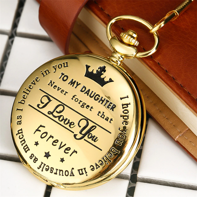 "To My Daughter" Gold Pocket Watch