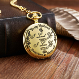 "To My Husband" Gold Pocket Watch