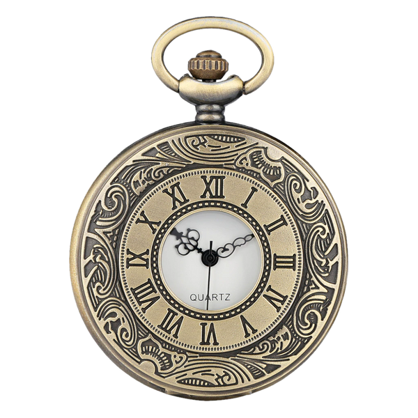 Bronze Analog Quartz Demi Pocket Watch