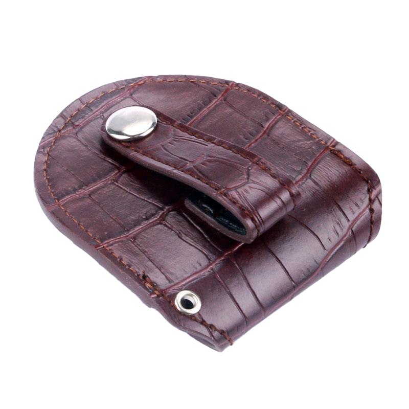Brown Vintage Bonded Leather Pouch