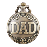 "Dad" Engraved Bronze Pocket Watch