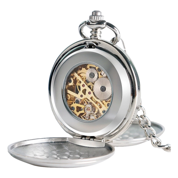 Mechanical Double Hunter Pocket Watch