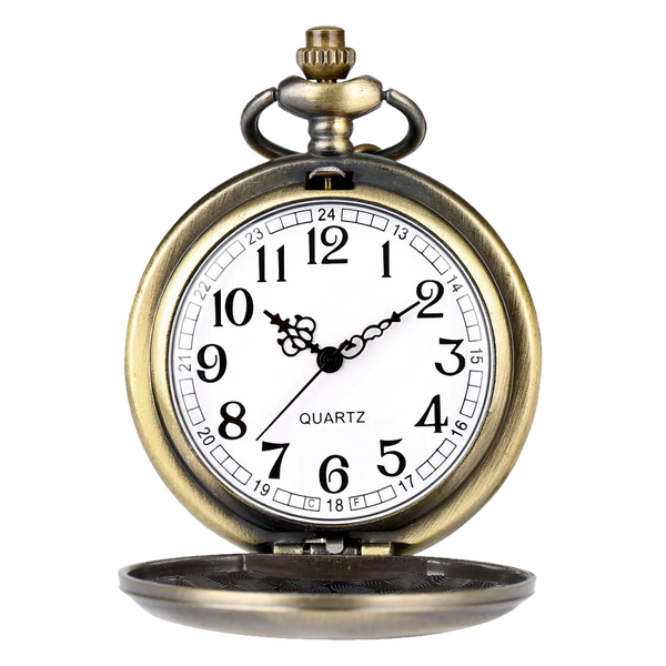 Retro Bronze Analog Quartz Pocket Watch