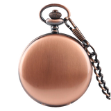 Rose Gold Roman Quartz Pocket Watch