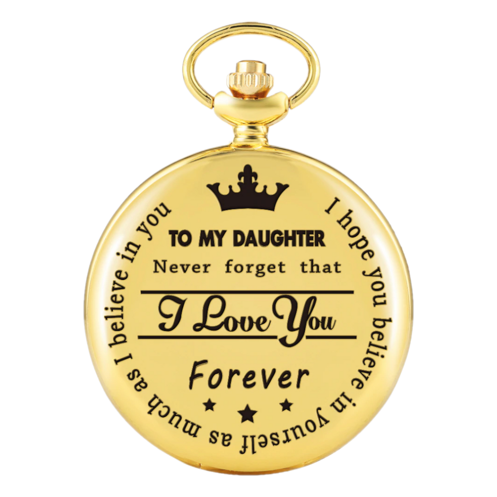 Vintage To My Daughter Gold Pocket Watch - Quartz Movement  display picture 2