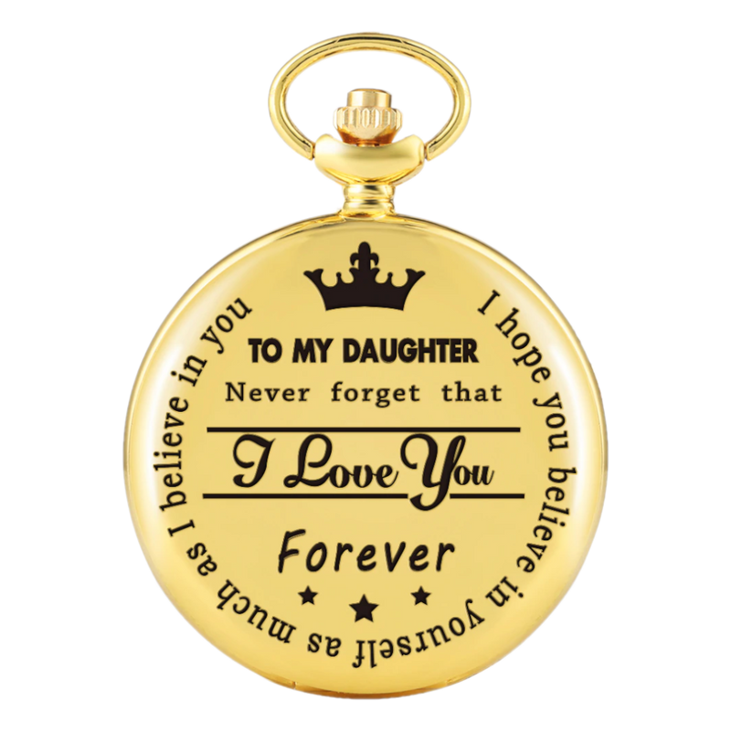 "To My Daughter" Gold Pocket Watch