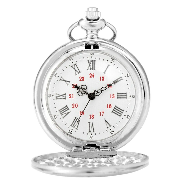 "To My Grandson" Silver Pocket Watch