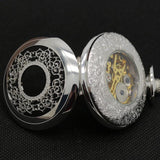 Signature Silver Mechanical Demi Pocket Watch