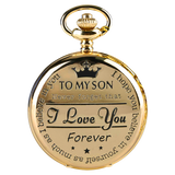 "To My Son" Gold Pocket Watch
