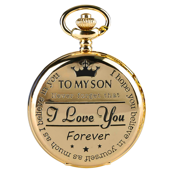 "To My Son" Gold Pocket Watch